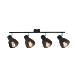 Paulmann Davy plafón, negro, 4 luces