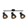 Paulmann Davy plafón, negro, 3 luces