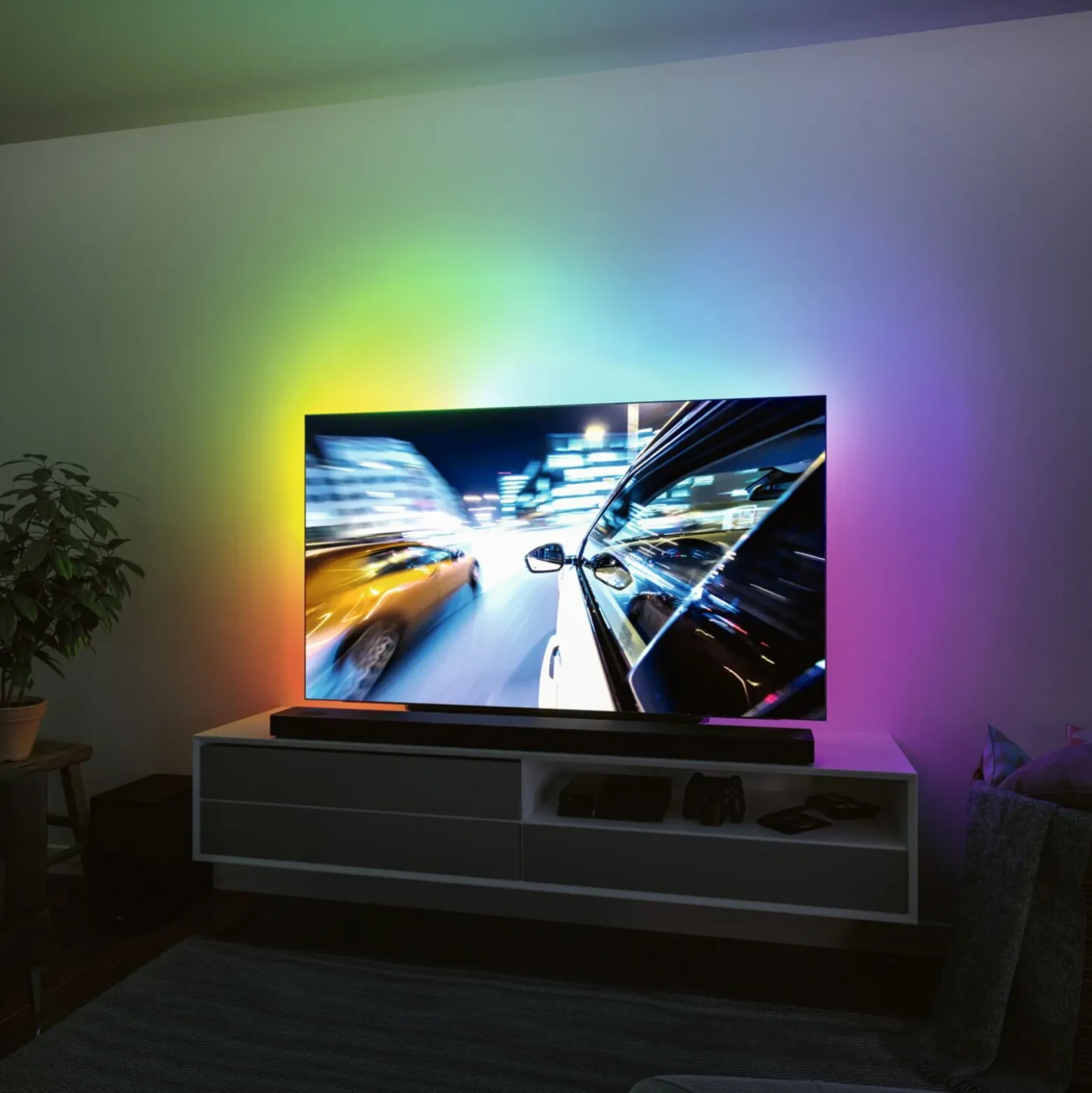 Paulmann EntertainLED LED-Strip RGB Set de TV de 65 pulgadas