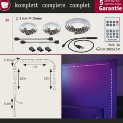 Paulmann EntertainLED LED-Strip RGB Set de TV de 55 pulgadas