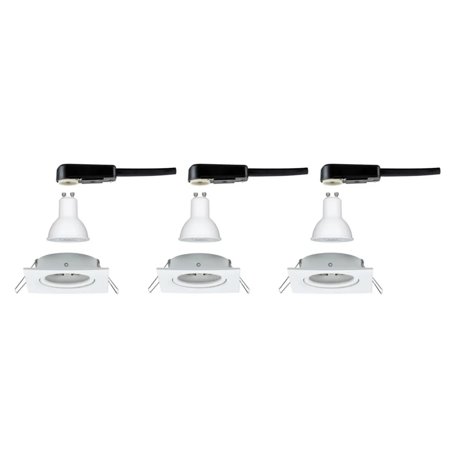 Paulmann 3 focos Nova angular atenuable, blanco