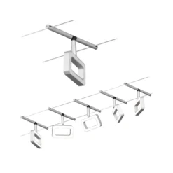 Paulmann Frame sobre cable LED 5 luces cromo mate