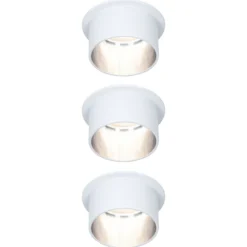 Paulmann Gil empotrado LED blanco mate/hierro 3 ud