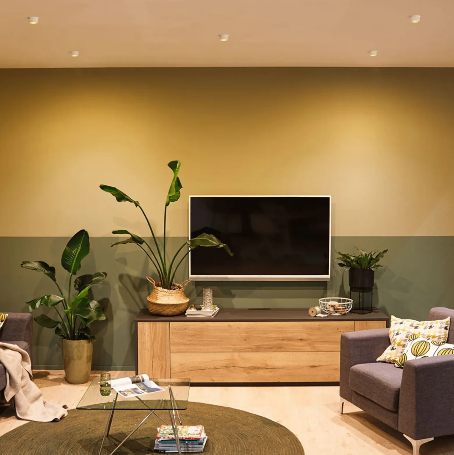 Paulmann Gil empotrado LED blanco mate/oro 3 ud