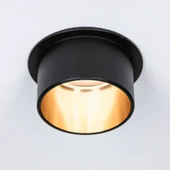 Paulmann Gil empotrado LED negro mate/oro set 3 ud