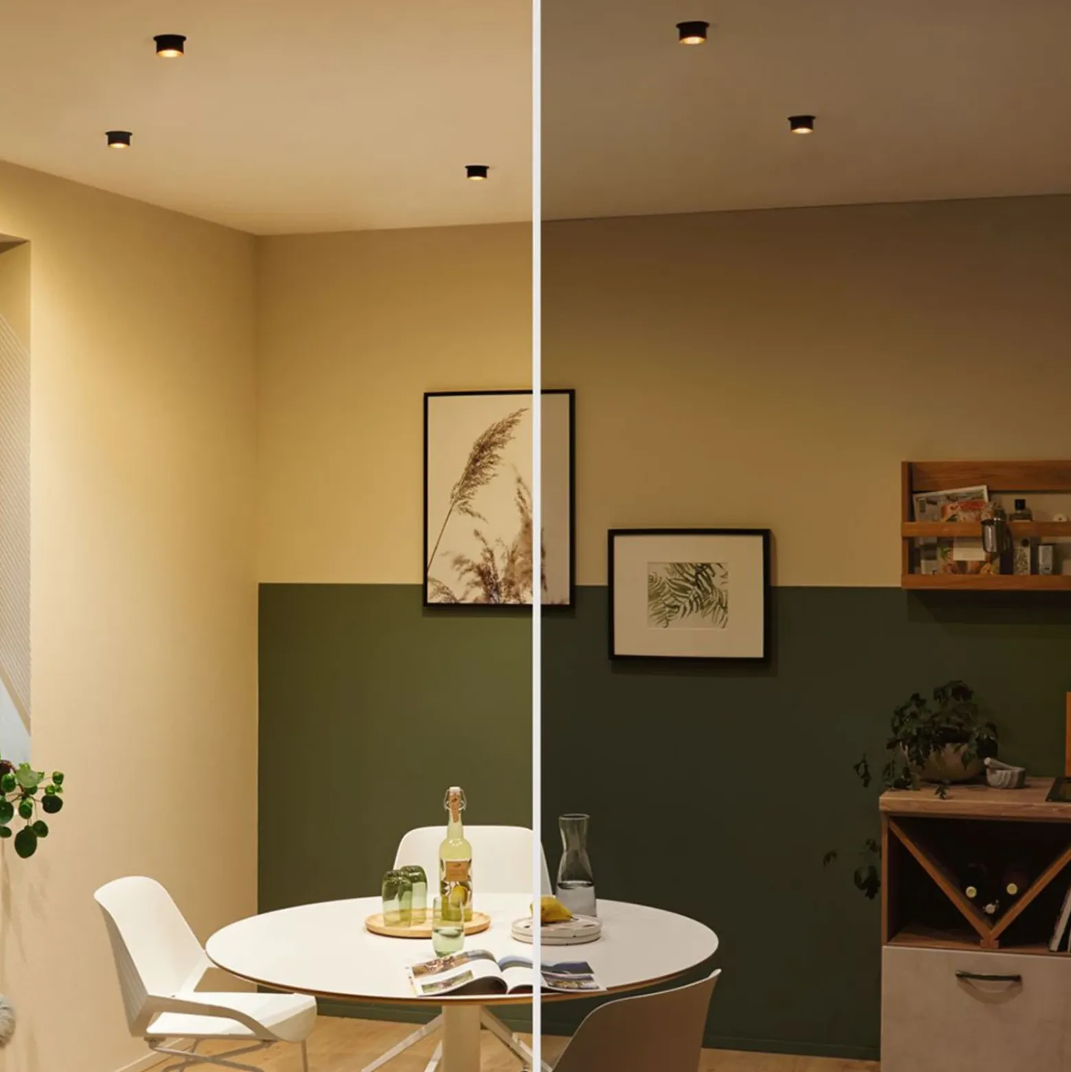 Paulmann Gil LED empotrable negro mate/oro