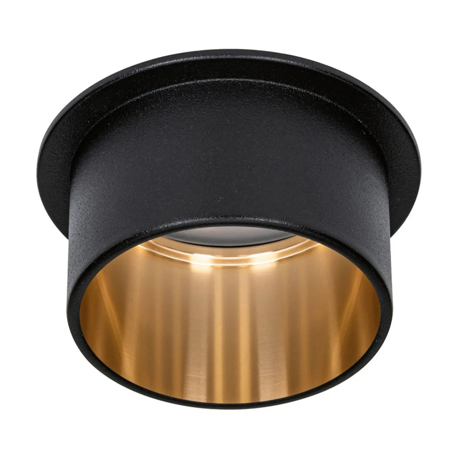 Paulmann Gil LED empotrable negro mate/oro