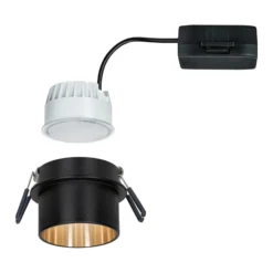 Paulmann Gil LED empotrable negro mate/oro