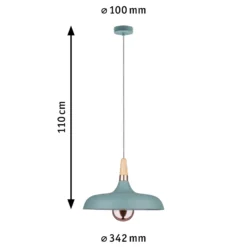 Paulmann Juna lámpara colgante, 1 luz, Ø 34,2 cm