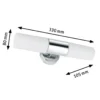 Paulmann Lenia aplique IP44 cromo/opalino 2 luces