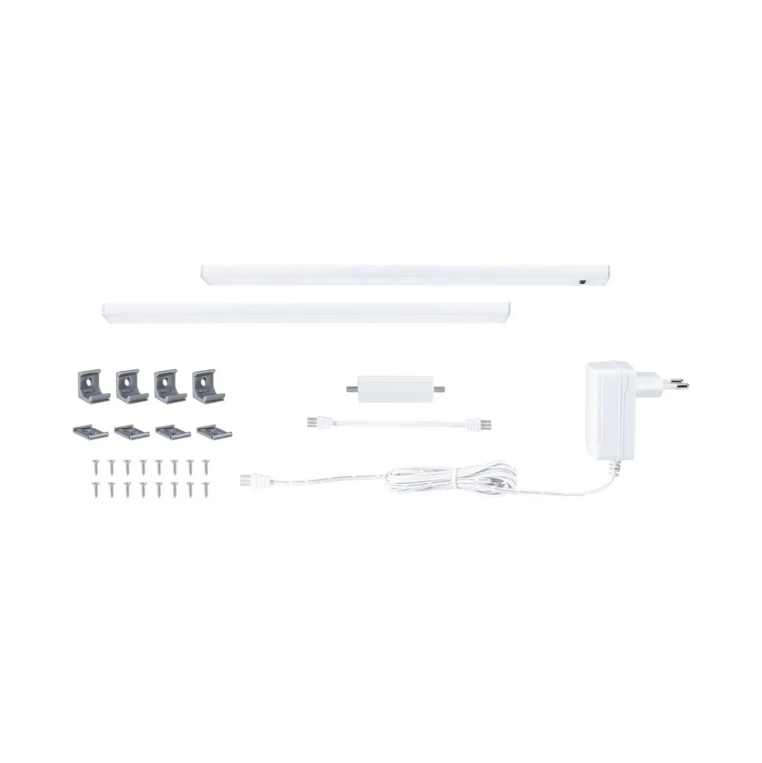 Paulmann Lámpara bajo mueble Inline, kit de inicio de 2 unidades, blanco, 35