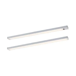 Paulmann Lámpara bajo mueble Inline, juego de inicio de 2 unidades, cromado, 35