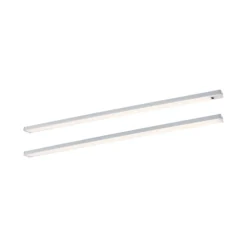 Paulmann Lámpara bajo mueble Inline, juego de inicio de 2 unidades, cromado, 55