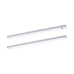 Paulmann Lámpara bajo mueble Inline, kit de inicio de 2 unidades, cromado, 35