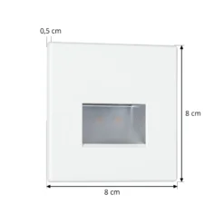 Paulmann lámpara de pared LED empotrable EDGE, blanco