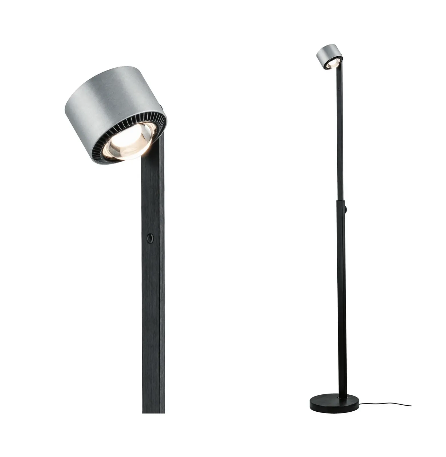 Paulmann lámpara de pie LED Aldan, metal, regulable, atenuable