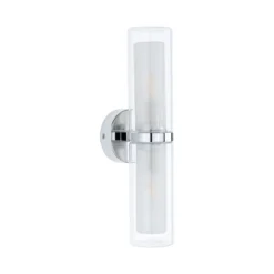Paulmann Luena aplique IP44 cromo E14 2 luces