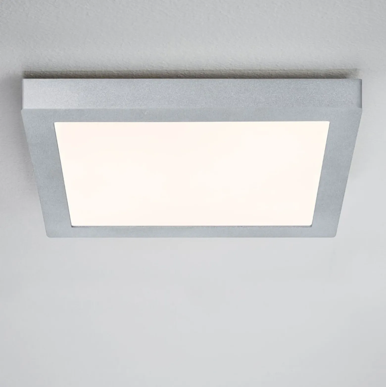 Paulmann Lunar panel LED, angular, cromo, 30x30cm