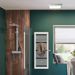 Paulmann Lunar panel LED, angular, cromo, 40x40cm