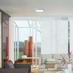 Paulmann Lunar panel LED, angular, cromo, 30x30cm