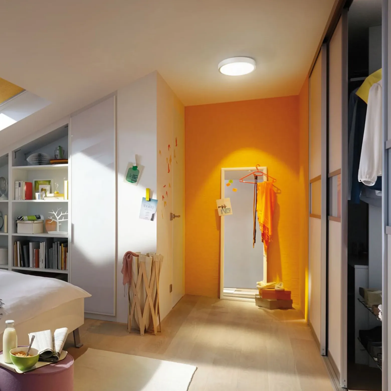Paulmann Lunar panel LED redondo Ø30cm blanco mate