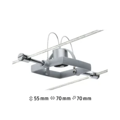 Paulmann Mac II foco iluminación cable cromo mate