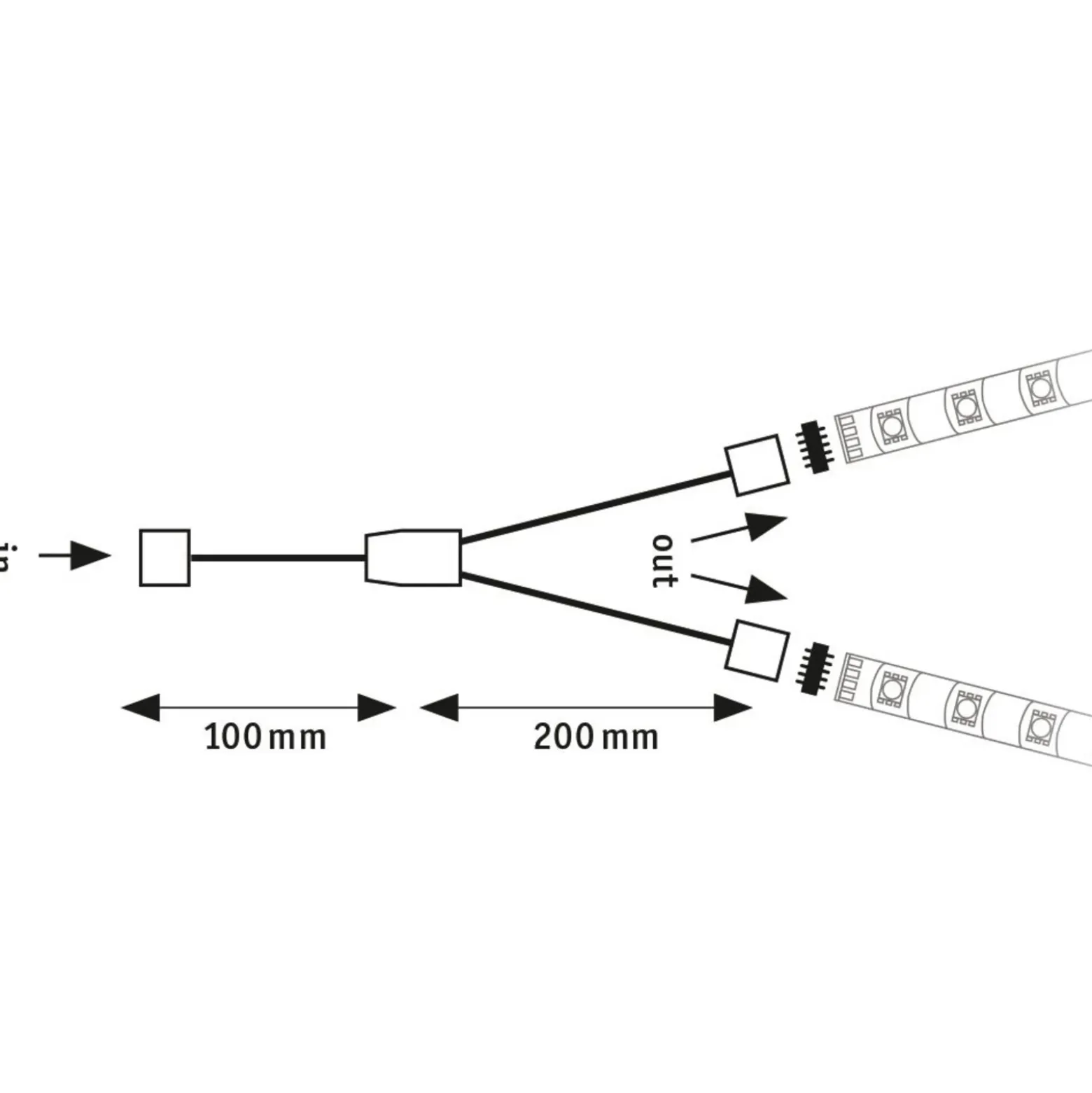 Paulmann MaxLED cable de conexión Y, divisor