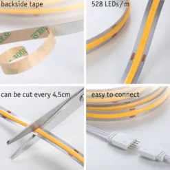 Paulmann MaxLED 1000 COB IP20 blanco cálido 3m
