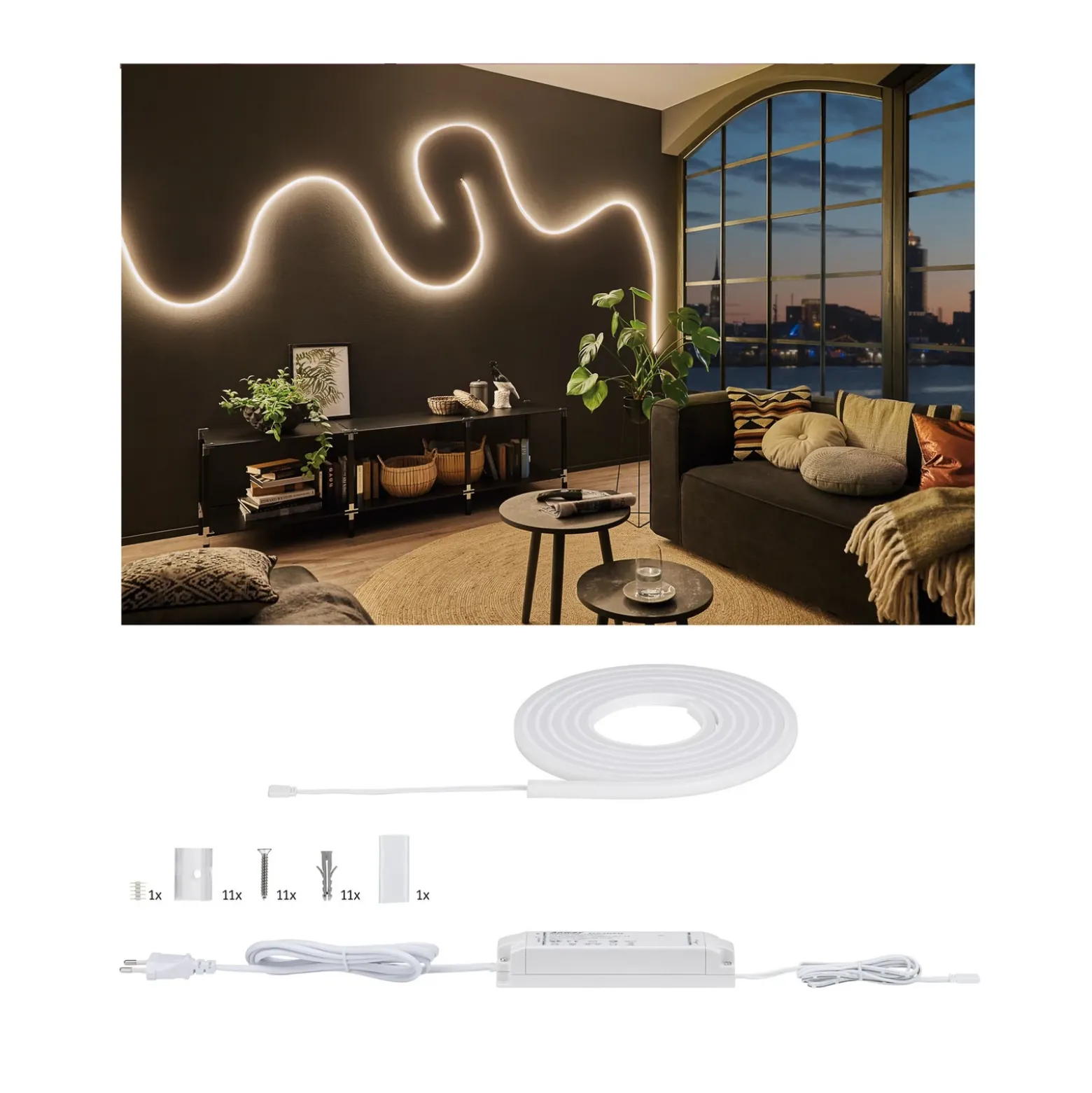 Paulmann MaxLED Flow set básico blanco cálido 3 m