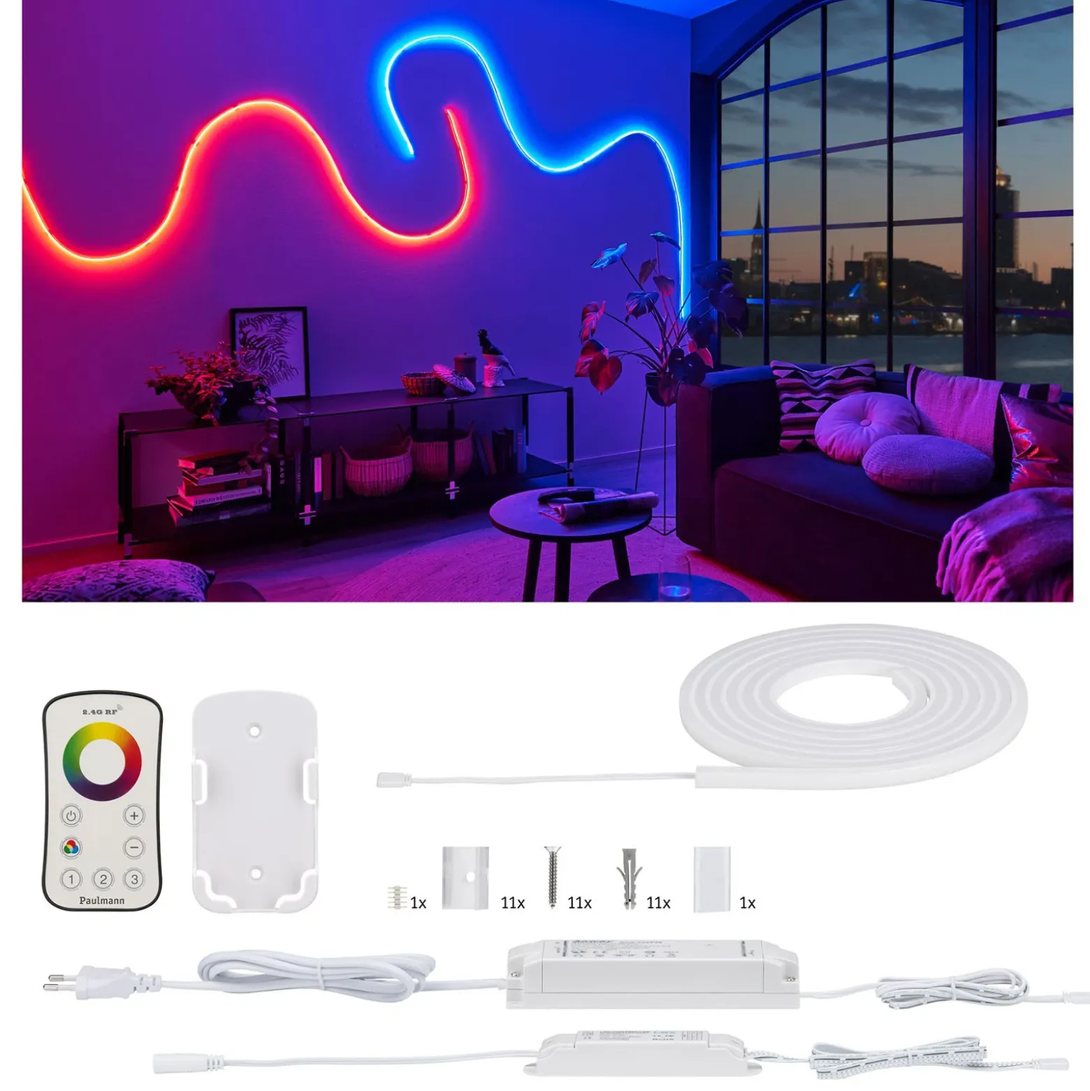 Paulmann MaxLED Flow set básico RGB 3 m