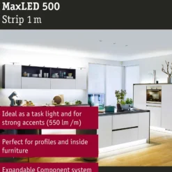 Paulmann MaxLED 500 tira IP20 luz diurna 1m