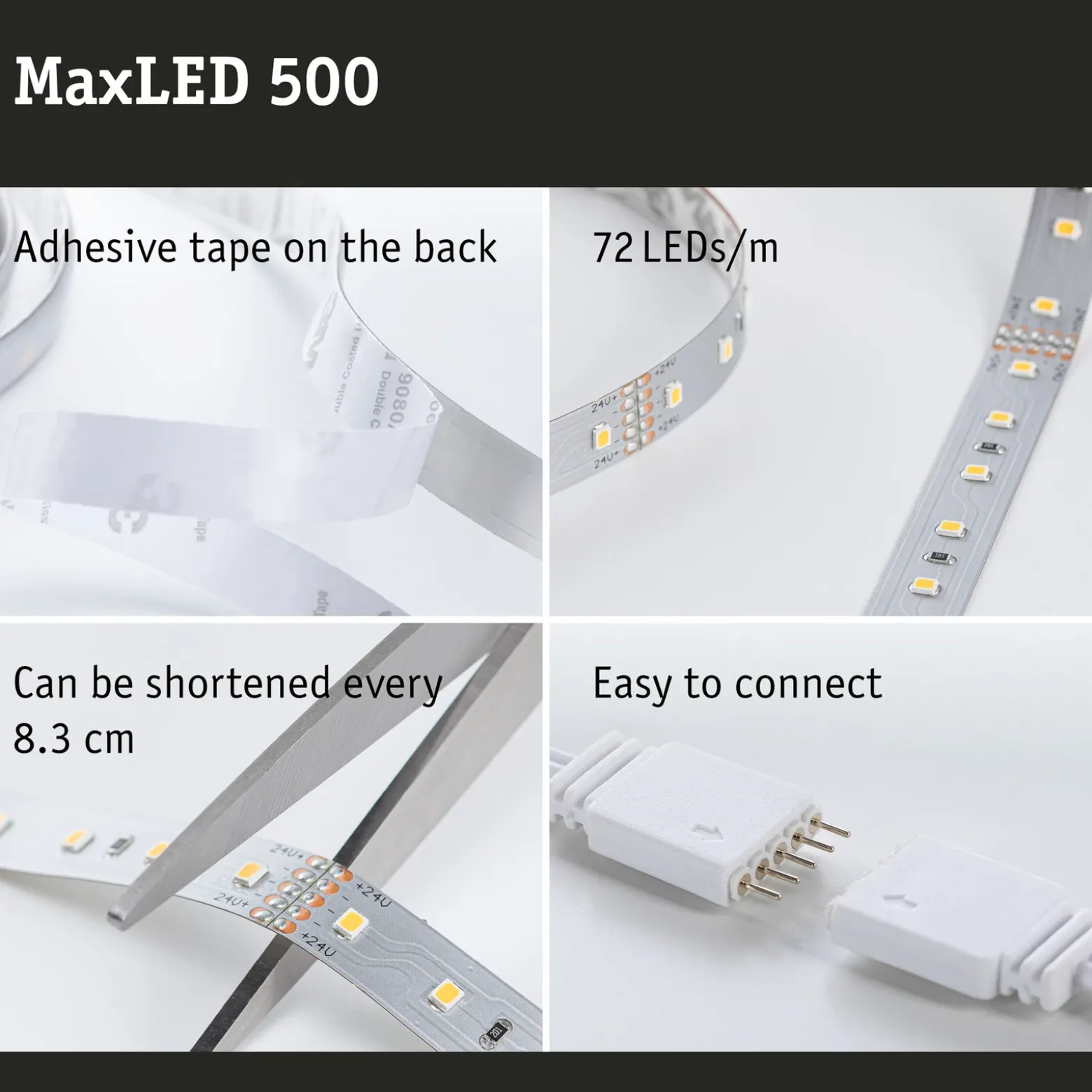 Paulmann MaxLED 500 tira IP20 luz diurna 1m