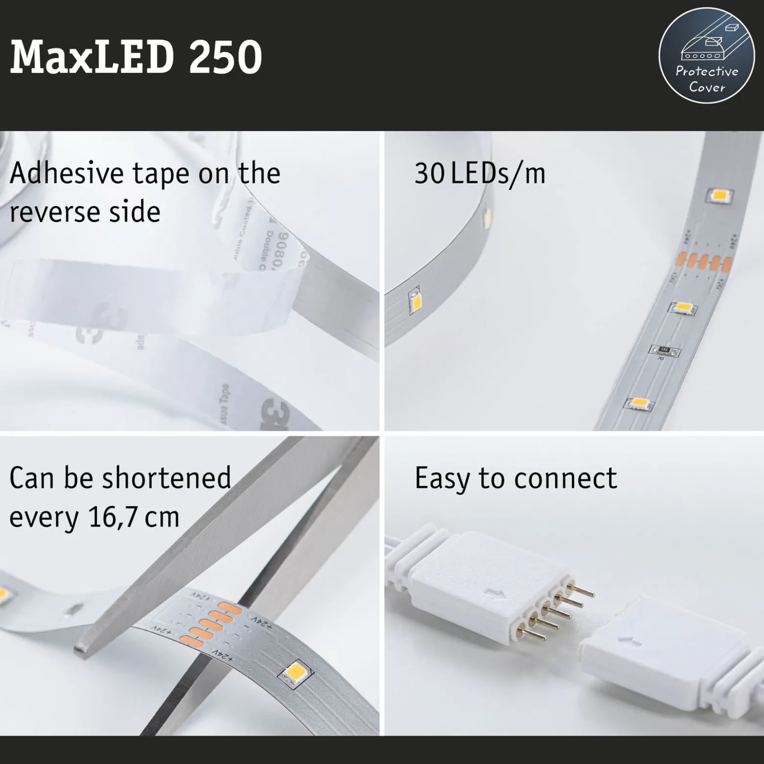Paulmann MaxLED 250 tira IP20 luz diurna 2,5m