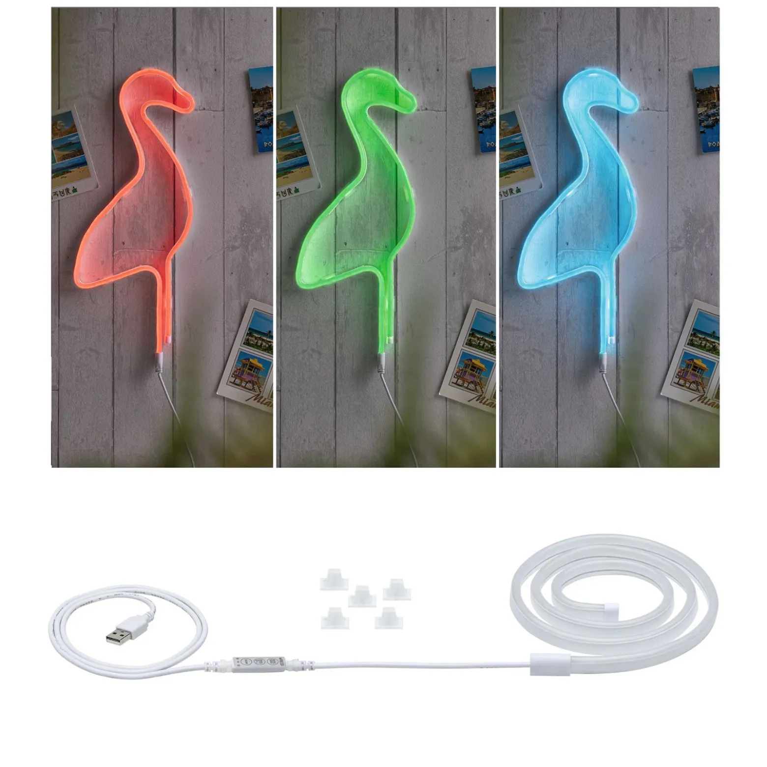 Paulmann Neon Colorflex tira LED, RGB, USB, 1 m