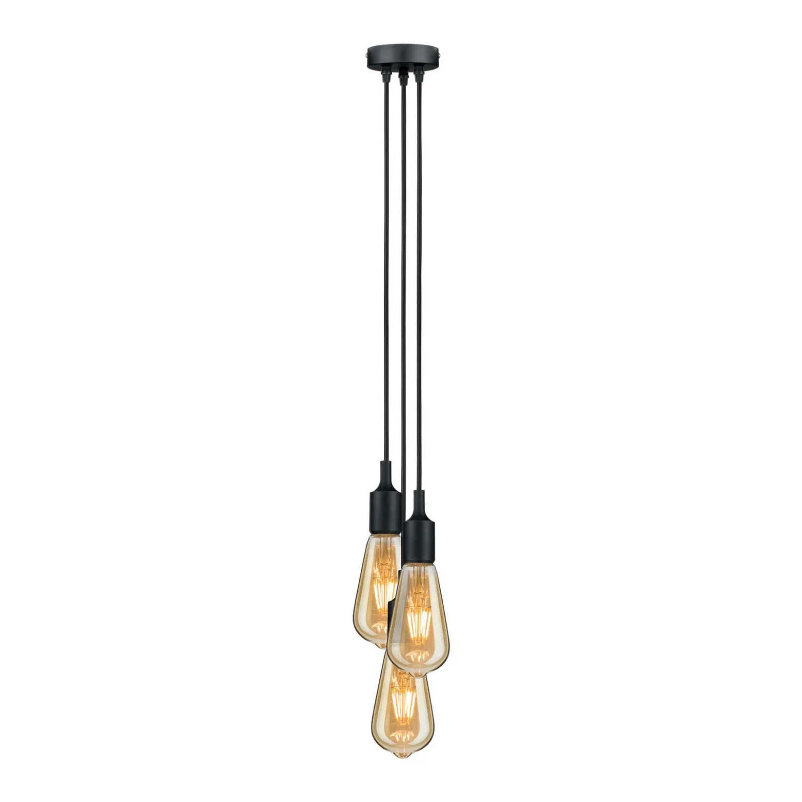 Paulmann Neordic Ketil colgante 3 luces negro