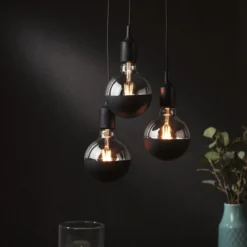 Paulmann Neordic Ketil colgante 3 luces negro