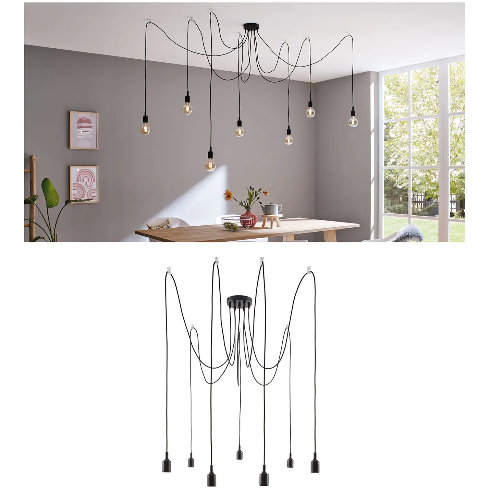 Paulmann Neordic Ketil lámpara colgante 7 luces