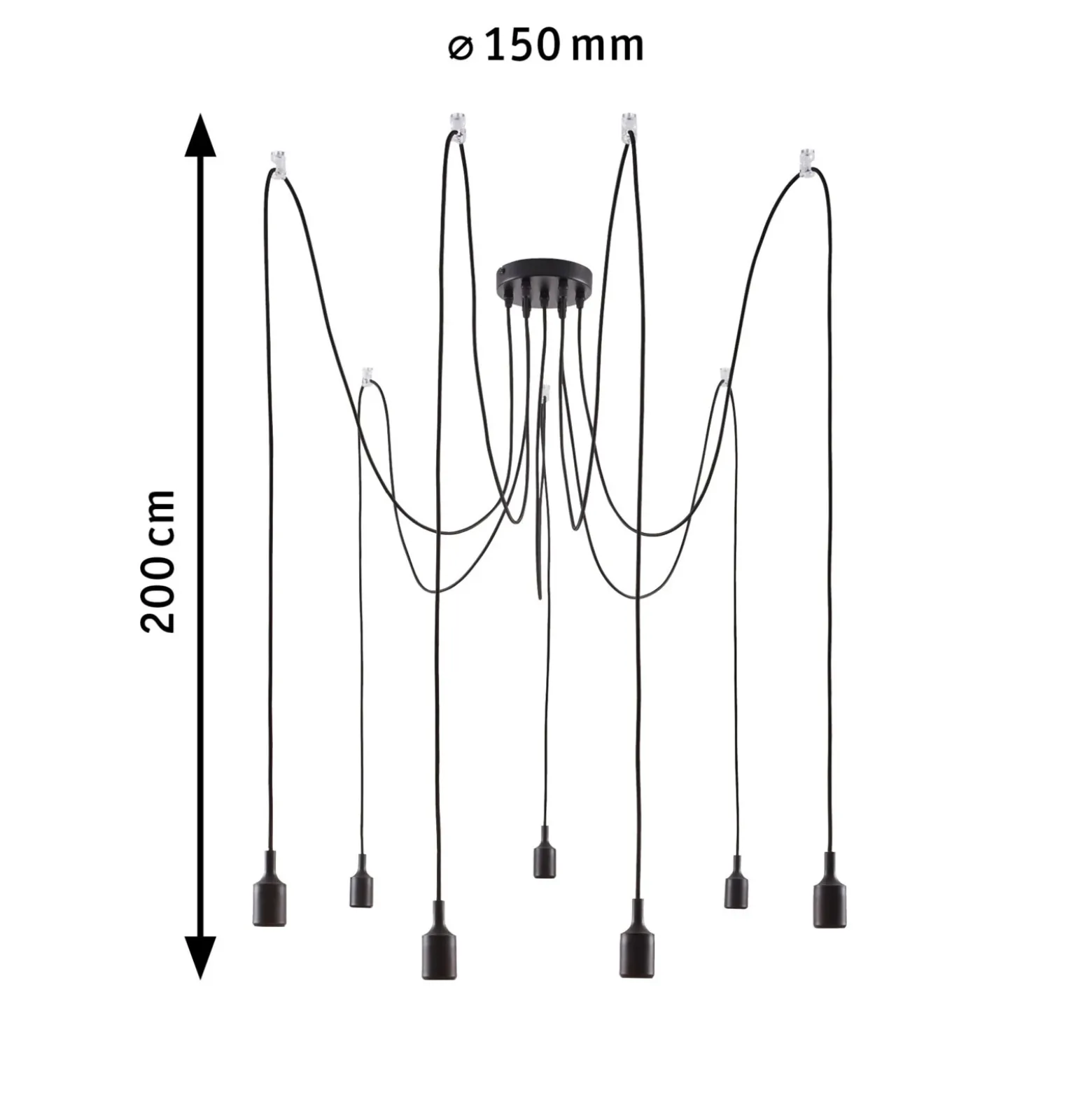 Paulmann Neordic Ketil lámpara colgante 7 luces