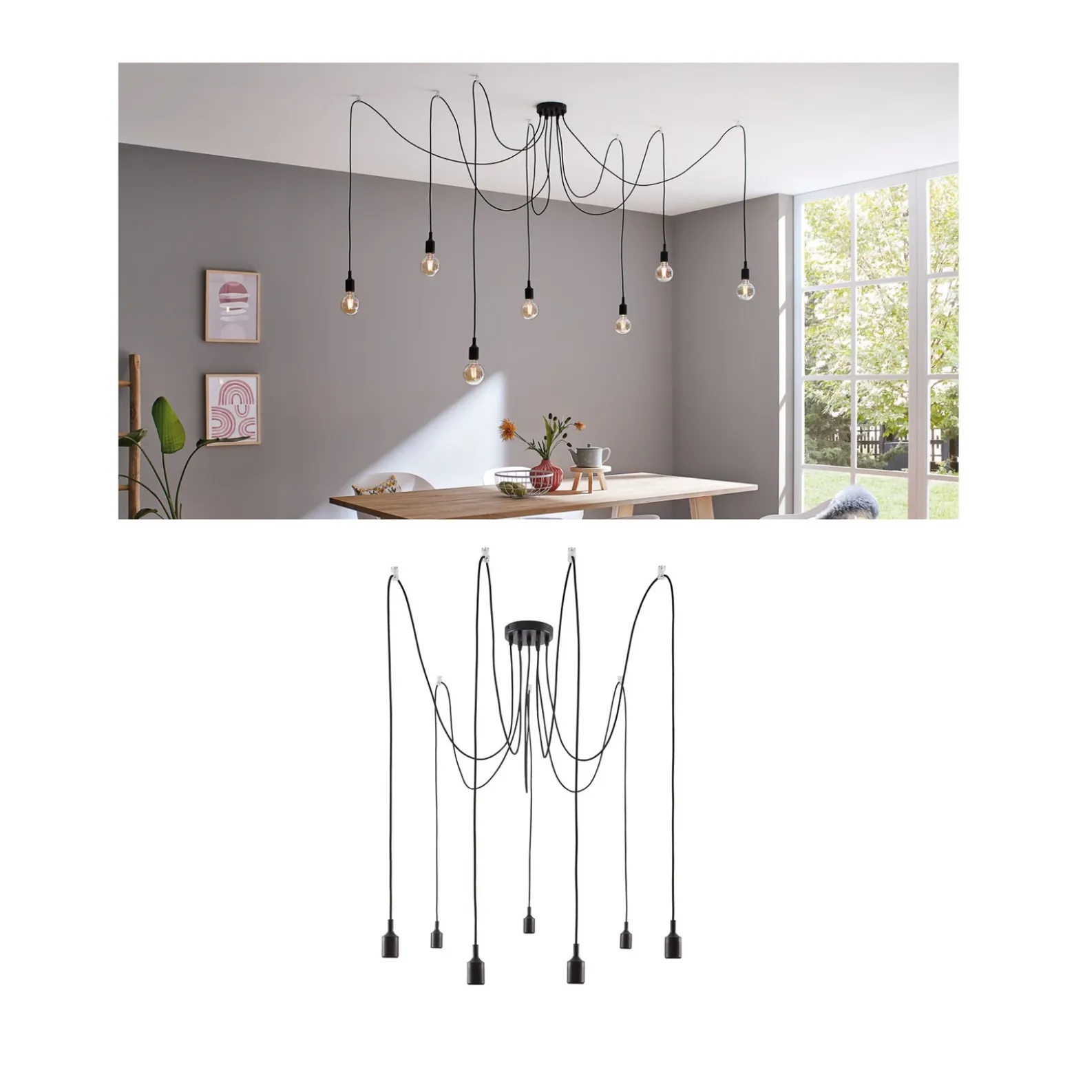 Paulmann Neordic Ketil lámpara colgante 7 luces