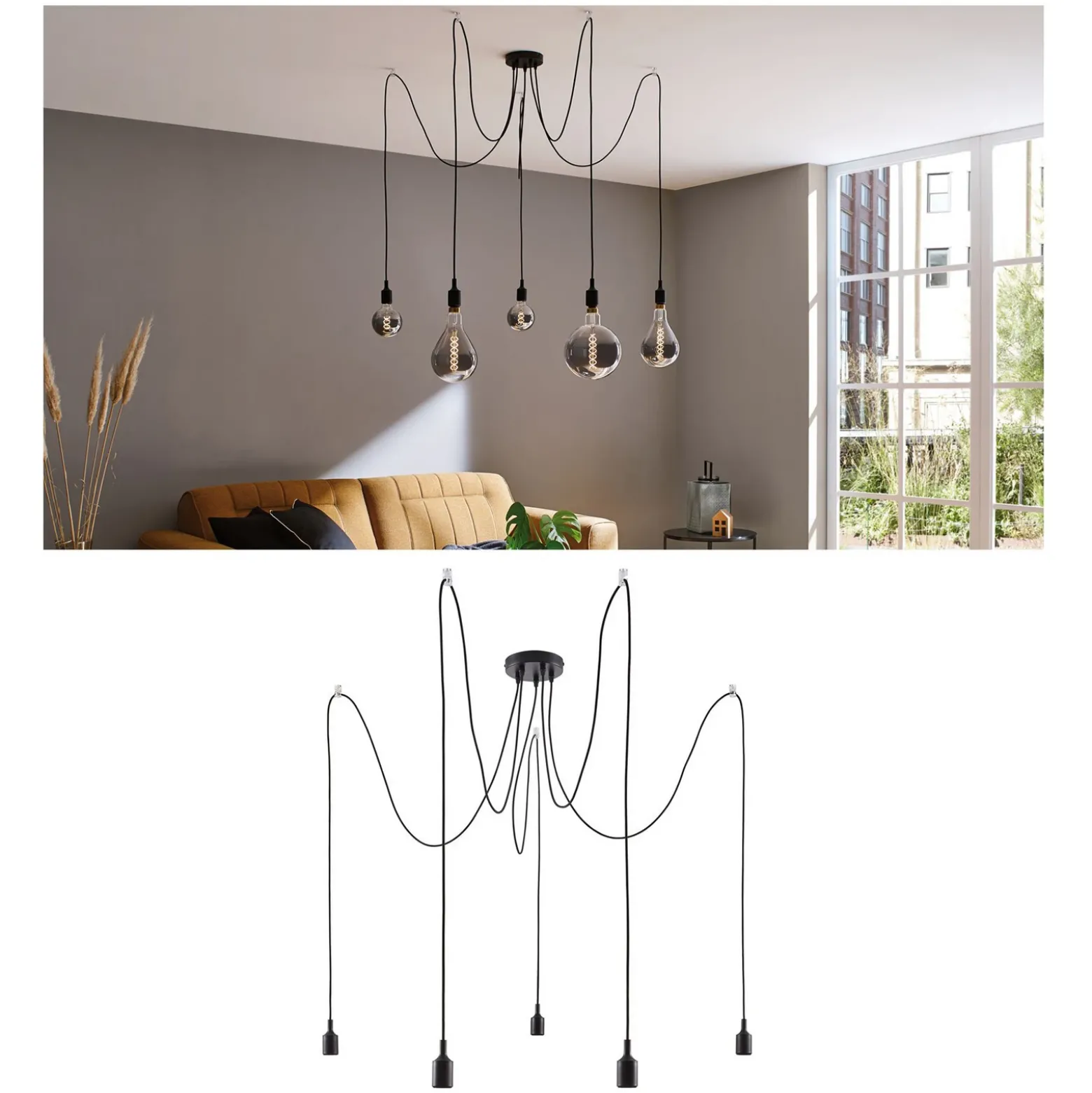 Paulmann Neordic Ketil lámpara colgante, 5 luces