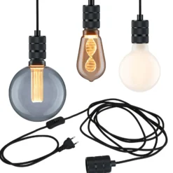 Paulmann Neordic Tilla colgante enchufe negro