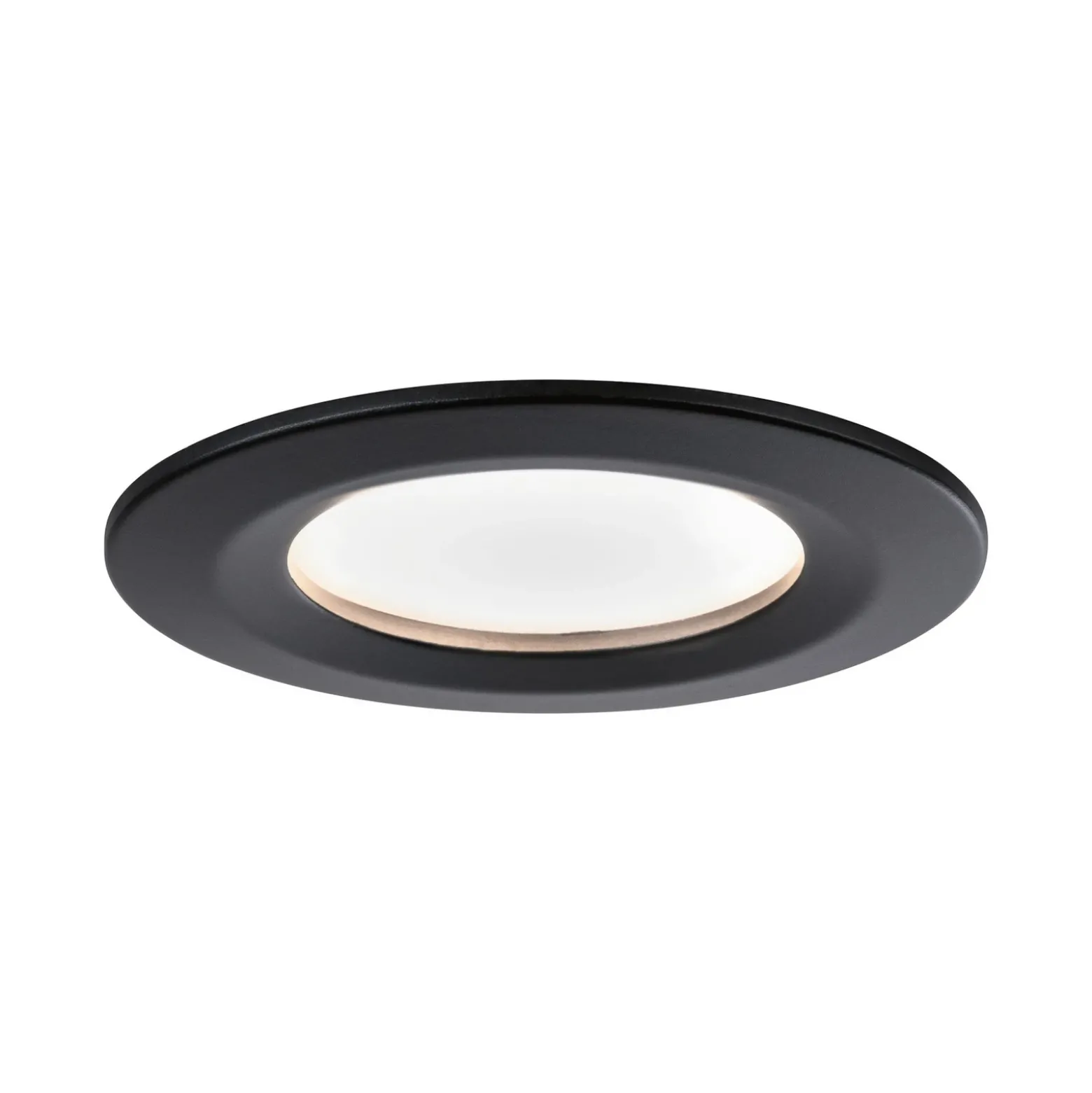 Paulmann Nova Coin 3x redondo dim 3 rígido negro