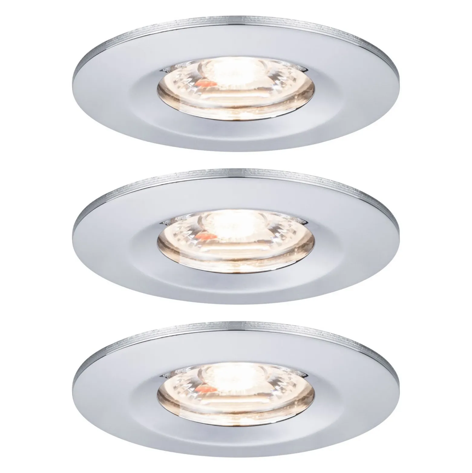 Paulmann Nova mini foco empotrado 3 ud IP44 cromo