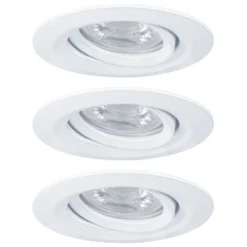 Paulmann Nova mini foco empotrado 3 ud gira blanco