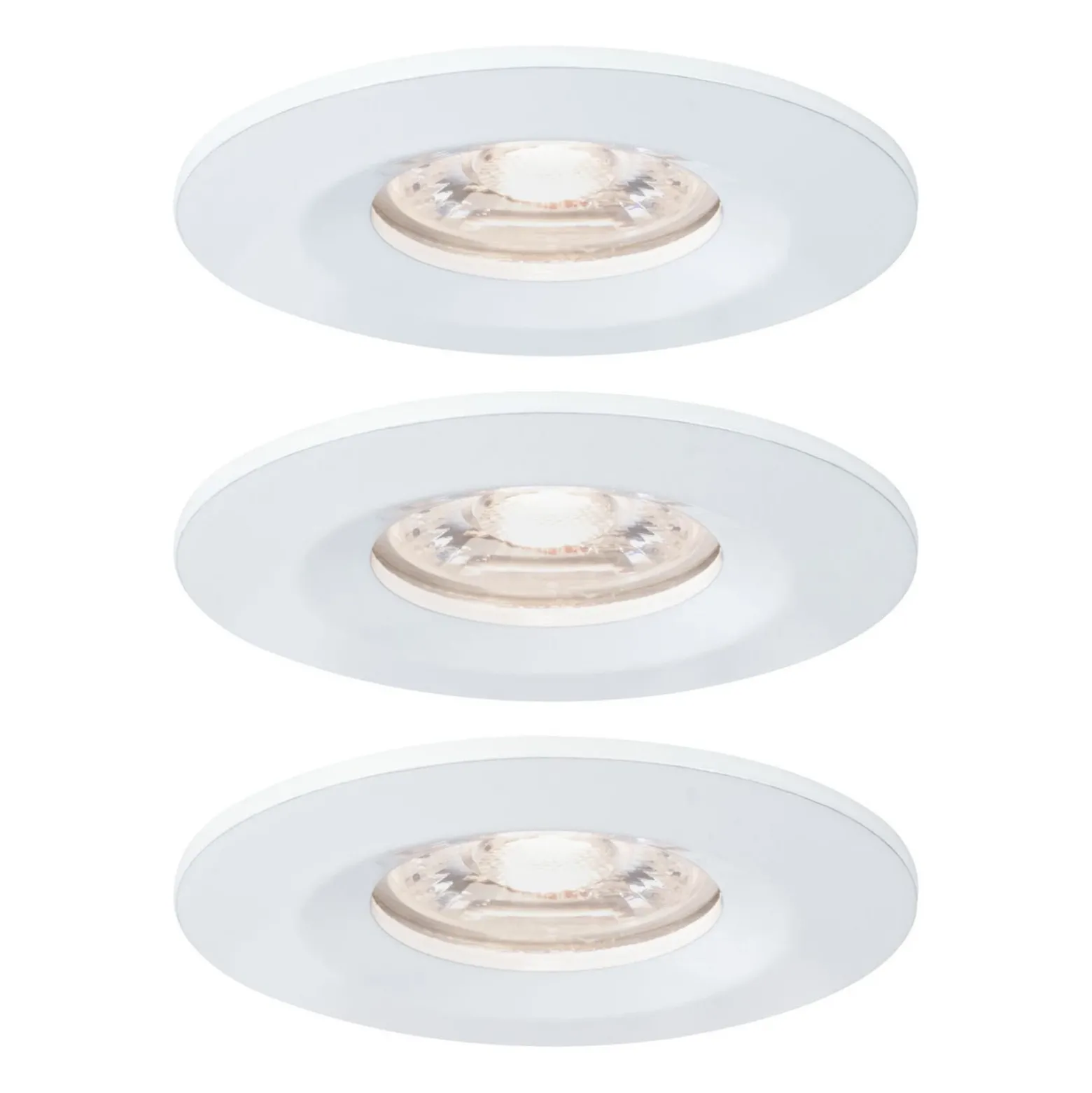 Paulmann Nova mini foco empotrado 3 ud IP44 blanco