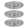 Paulmann Nova mini foco empotrado 3 ud IP44 hierro