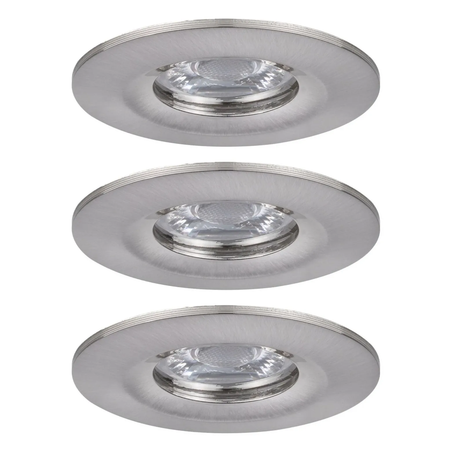 Paulmann Nova mini foco empotrado 3 ud IP44 hierro
