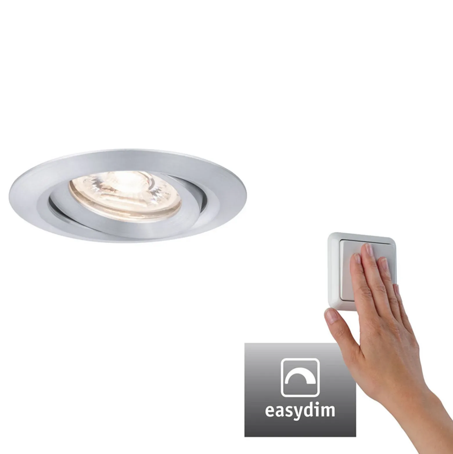 Paulmann Nova mini Plus foco easydim aluminio