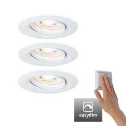 Paulmann Nova mini Plus LED easydim 3 ud. blanco