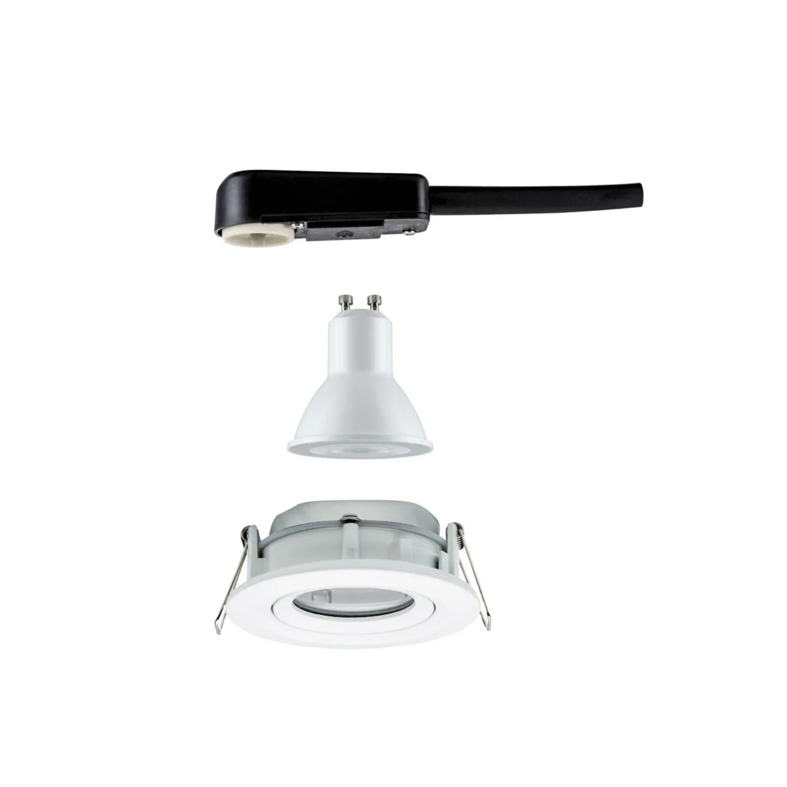 Paulmann Nova Plus redonda, orientable y atenuable, blanco mate, IP65, GU10, 840